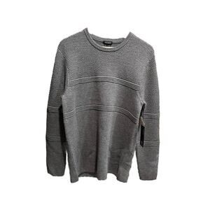 Aether Huckberry Dark Charcoal Heather 100% Wool Knit Cooper Sweater Size M